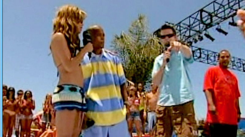 Sexiest Scenes of Herself from Total Request Live. Bikini, SFW, blue bikini. 655781