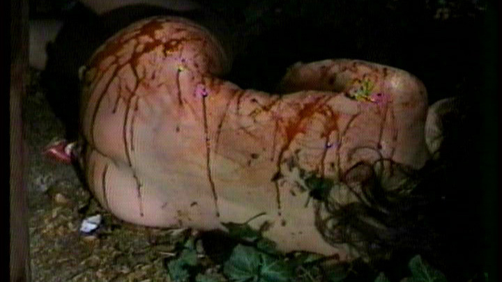 Marilyn Ghigliotti Naked as Victim. Butt, black hair, bloody. 632805