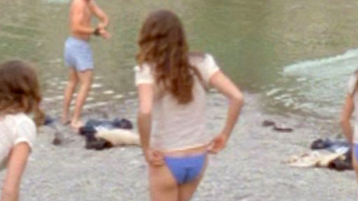 Ruthanna Hopper Naked in Americano. Butt, brunette, butt peeking out. 567967