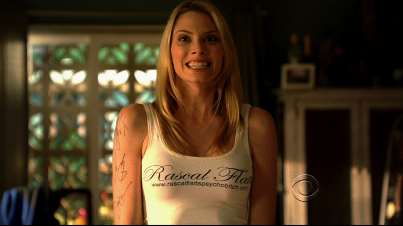 Sexiest April Bowlby Scene in CSI: Crime Scene Investigation. Sexy, SFW, arm tattoo. 681643