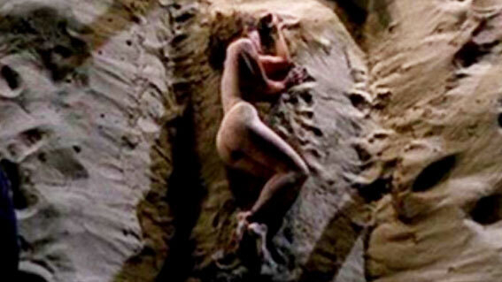 Nicola C. Hindshaw Nude as Mona Taylor. Butt, brunette, lying on sand. 658976