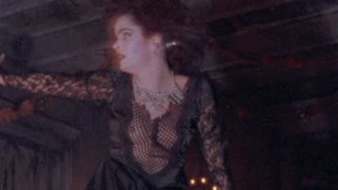 Amelia Kinkade in Night of the Demons (1988) Breasts Black Dress Breasts 734403