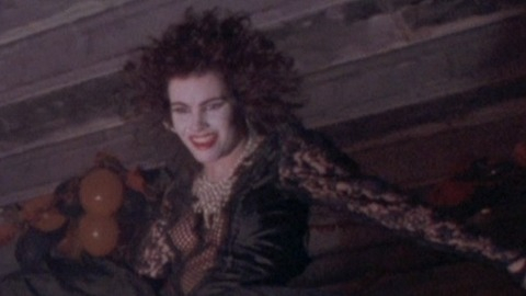 Amelia Kinkade in Night of the Demons (1988) Breasts Black Dress Breasts 734409