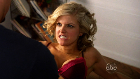 Arden Myrin in Suburgatory (2011-2012) Underwear Blonde Lying Down 706882