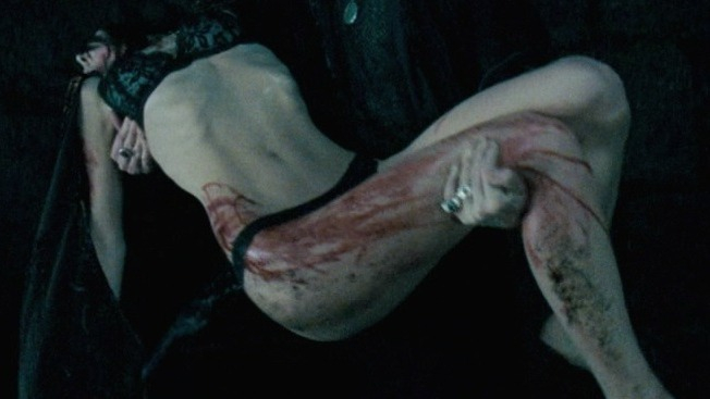 Sexiest Krsy Fox Scene in Underworld: Evolution. Underwear, SFW, black bra. 739993