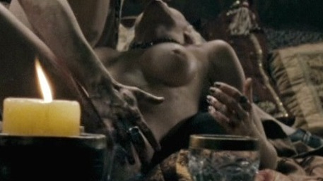 Kaja Gjesdal Nude as Tanis Vamp #2. Breasts, bed, candles. 740000
