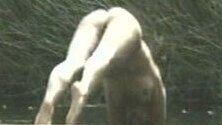 Nudes of Evelyne from Les années campagne. Breasts, Butt, brunette, diving in water. 715926