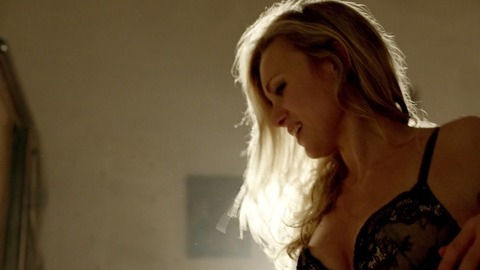Stephanie Vogt in Strike Back (2010-2020) Underwear Black Bra Blonde 770539