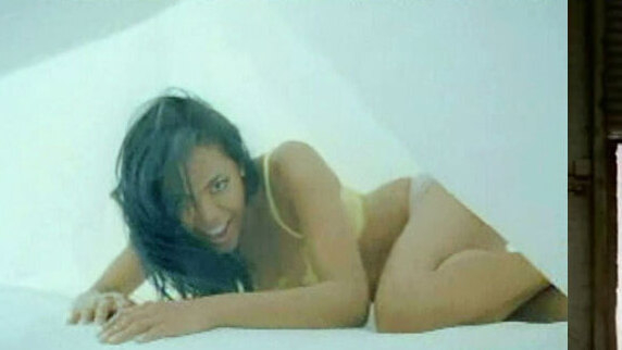 Sexiest Amerie Rogers Scene in Maxim Hot 100 '06. Underwear, Black, black hair. 664933