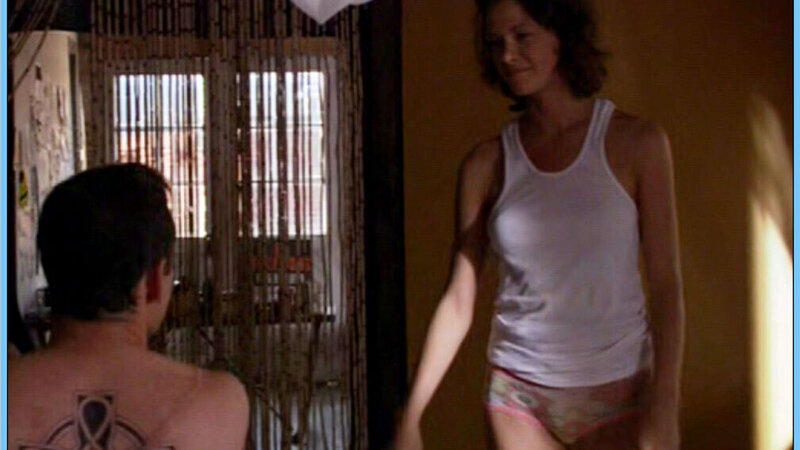 Sexiest Scottie Thompson Scene in Brotherhood. Underwear, flower panties, white tank top. 664369