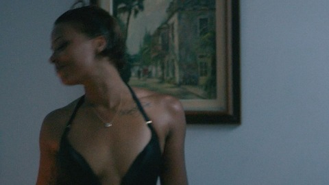 Eva Marcille in Sister Code (2015) Sexy Underwear Black Black Corset 771362