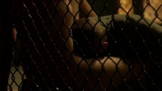 Sexiest Natalie Martinez Scene in Kingdom. Sexy, Underwear, against fence, couple. 778105