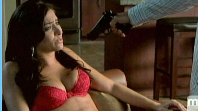 Sexiest Donna Feldman Scene in Fashion House. Underwear, SFW, gun. 664447