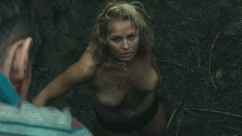 Judit Viktor in Severance (2006) Breasts Underwear Black Lace Panties Blonde 766627