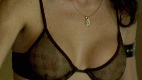 Flora Martinez in Rosario Tijeras (2005) Sexy Underwear Black See Through Bra Brunette 781973