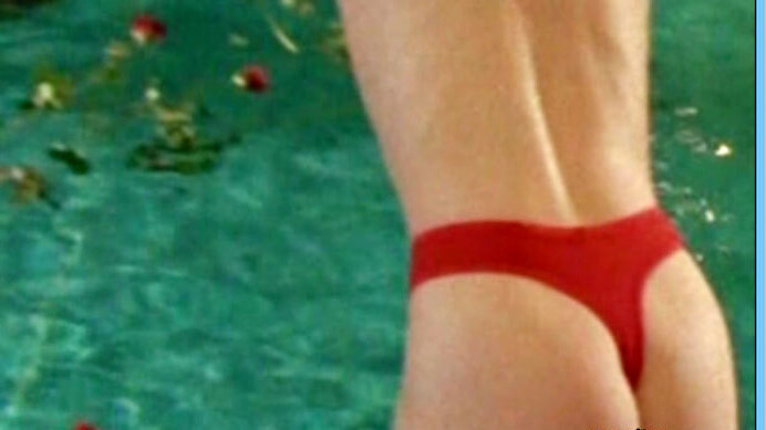 Sexiest Police Woman Scenes. Thong, back exposed, blonde. 638530