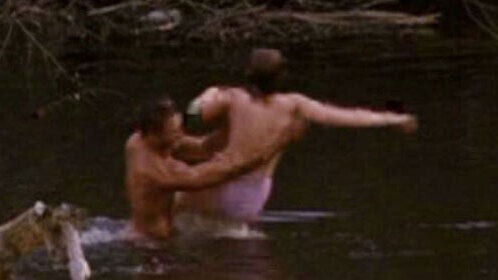 Sexiest Jackie Belvin Scene in Mi Amigo. Underwear, brunette, pink panties. 639055