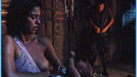 Carolina Lizarazo in The First Night (2003) Breasts Black Hair Breastfeeding 639296