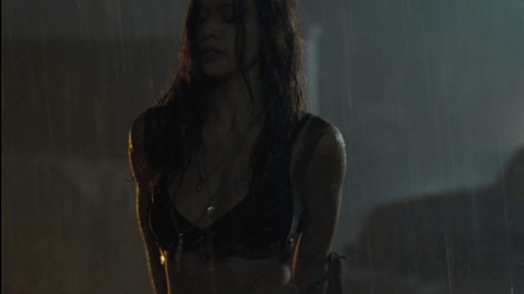 Moon Bloodgood in Terminator Salvation (2009) Underwear Outdoors Raining 678490