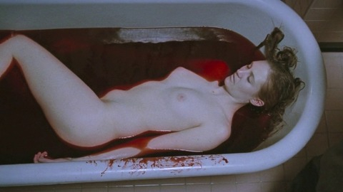 Patty Forsythe from Lonely Hearts Naked. Breasts, blood in bath, crime scene. 796265