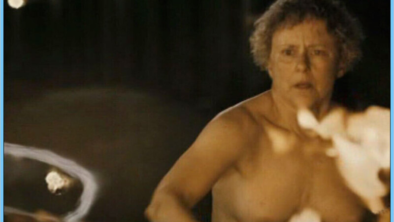 Ruth from The Dead Girl Naked. Breasts, brunette, fire pit. 640187
