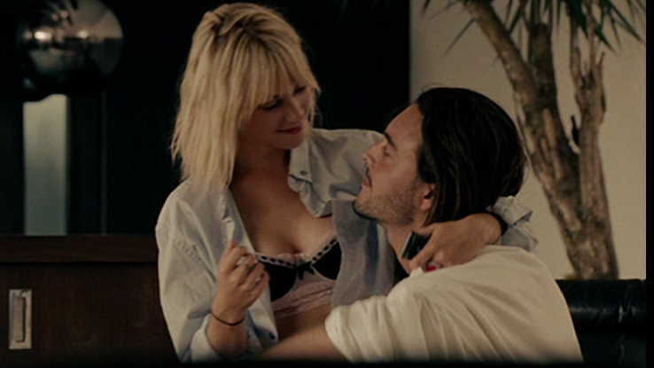 Sexiest Laura Ramsey Scene in Shrink. Underwear, black bra, blonde. 675688