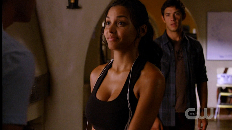 Melrose Place's Sexiest Scenes with Jessica Lucas. Sexy, SFW, black sports bra. 676272