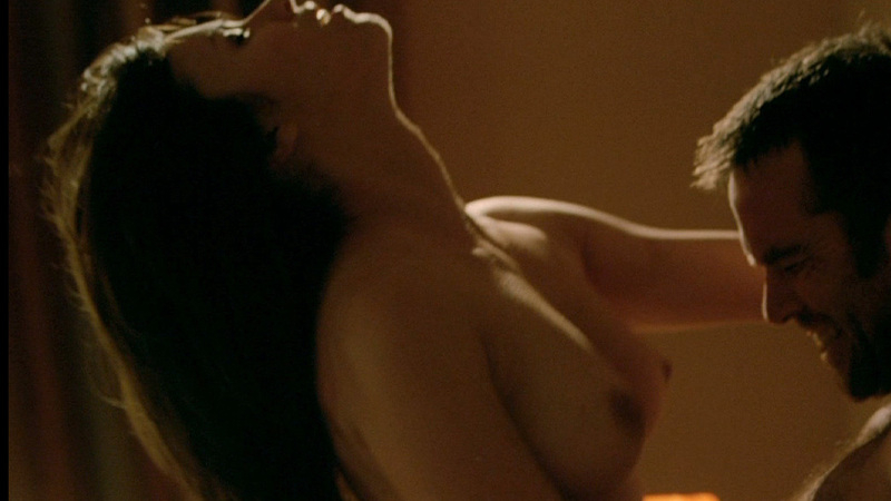 Natalia Avelon Nude as Marianna. Breasts, brunette, head thrown back. 701486