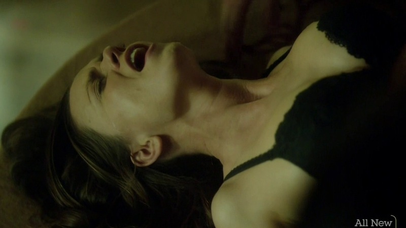 Sexiest Rachel Boston Scene in Witches of East End. Sexy, Underwear, black bra, brunette. 746095