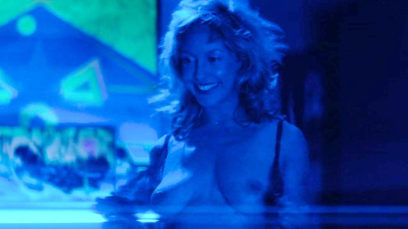 Hyla Marrow Naked as Rosie. Breasts, blue lighting, flashing breasts. 640869