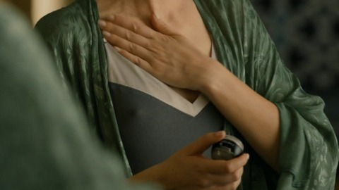 Tyrant's Sexiest Scenes with Jennifer Finnigan. Sexy, SFW, green robe. 744216