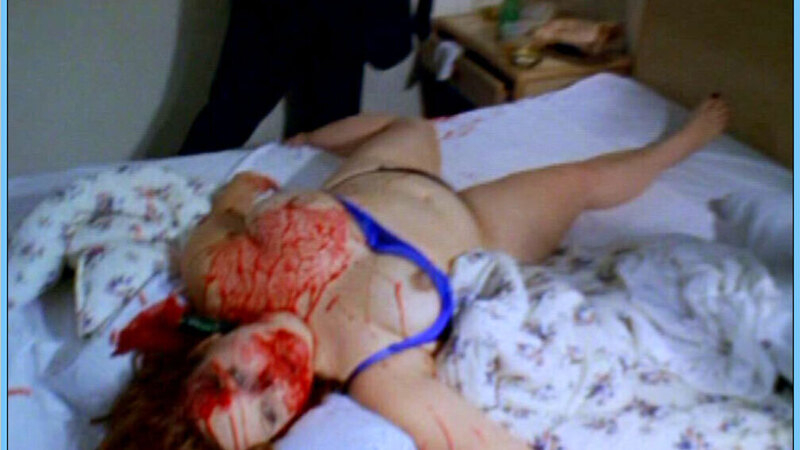 Cinnamon 'Lockjaw' Smith from Hard Naked. Breasts, bloody, blue bra. 634361