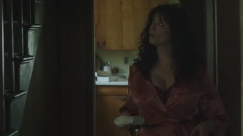 Christina Hendricks in God's Pocket (2014) Sexy Bath Robe Brunette 746001