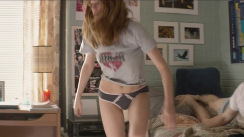 Haley Bennett in Kristy (2014) Underwear Grey Panties T Shirt And Panties 749234