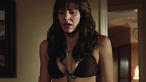 Katharine McPhee in Shark Night 3D (2011) Underwear Black Bikini Brunette 706165