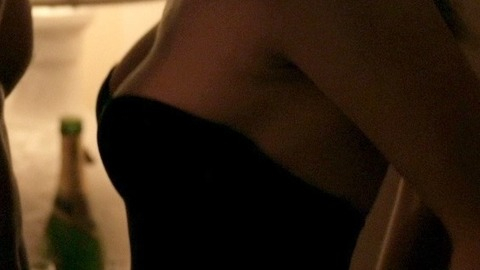 Gillian Jacobs in The Lookalike (2014) Sexy Underwear Black Corset Brunette 773172