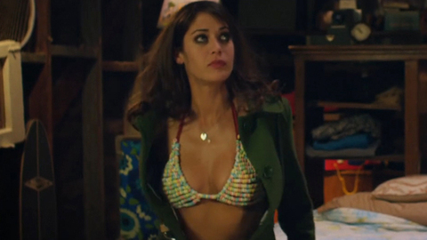 Lizzy Caplan in 3, 2, 1... Frankie Go Boom (2012) Underwear Brunette Candy Bra 718915