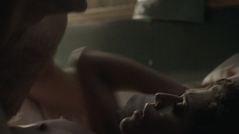 Lizzy Caplan Naked in Masters of Sex. Breasts, guy on top, in bed. 763327