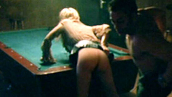 Julia Horvath Nude as Wanda. Butt, bent over pool table, blonde. 643352