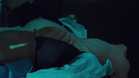 Madeline Zima Naked in The Collector. Breasts, couple in bed, hand on breast. 680953