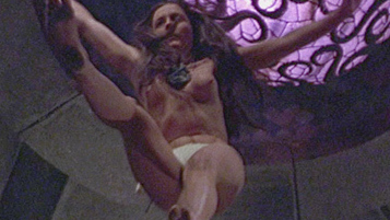 Leslie Foldvary Naked in Conan the Barbarian. Breasts, jumping off ledge, loin cloth. 699859
