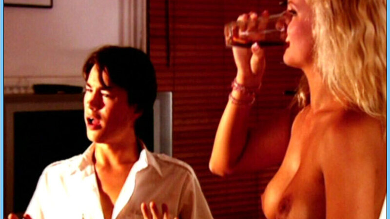 Ruth Higham Naked in Mile High. Breasts, blonde, drinking. 660649