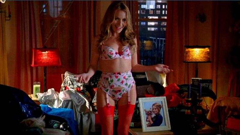 Sexiest Becki Newton Scene in Ugly Betty. Underwear, SFW, arms spread. 664507