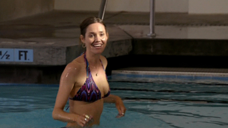 Sexiest Erinn Hayes Scene in Parenthood. Bikini, SFW, blue bikini. 682297