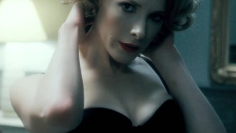 Shauna Macdonald in Filth (2013) Underwear Black Bra Blonde 738217