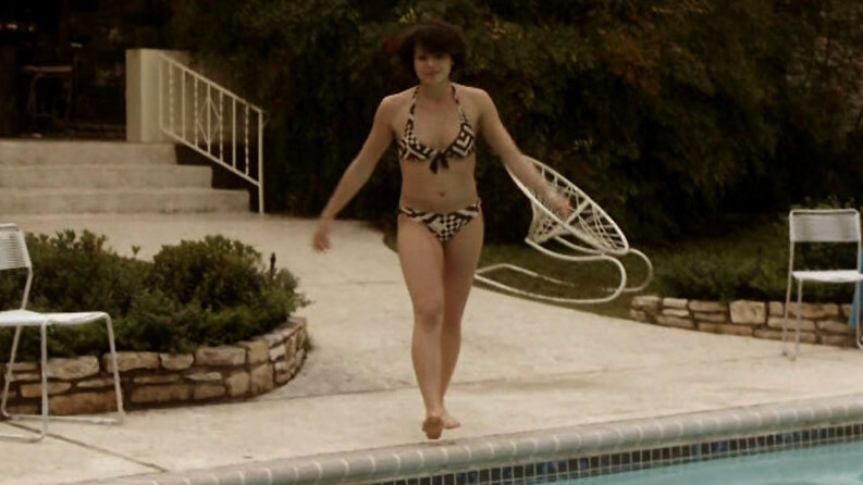 Swingtown's Sexiest Scenes with Lana Parrilla. Bikini, SFW, black and white bikini. 665382