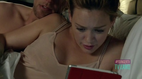 Hilary Duff in Younger (2015-2021) Sexy Bed Brunette 761006
