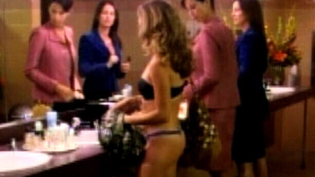 Hottest Roxy Scenes. Underwear, SFW, black strapless bra. 665163