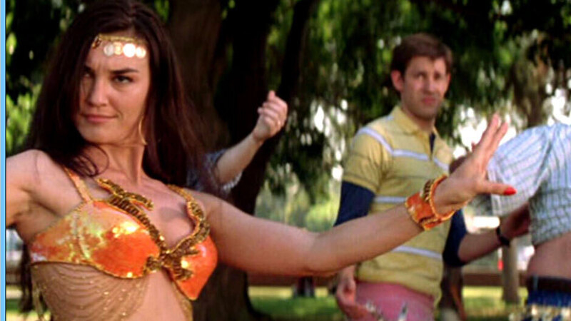 Sexiest Belly Dancer Scenes. Sexy, brunette, sequin bikini. 644986