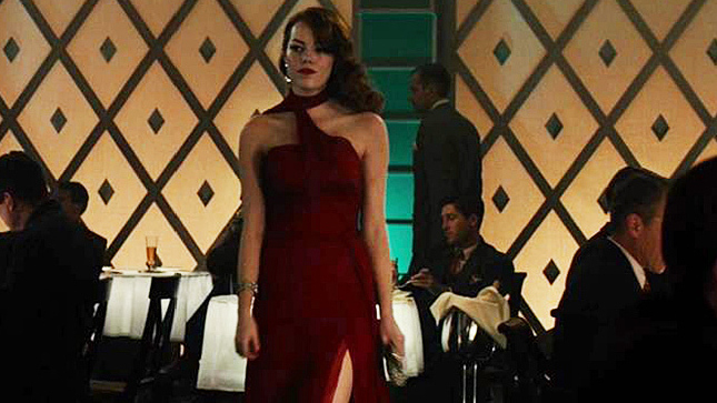 Gangster Squad's Sexiest Scenes with Emma Stone. Sexy, SFW, red dress. 724098
